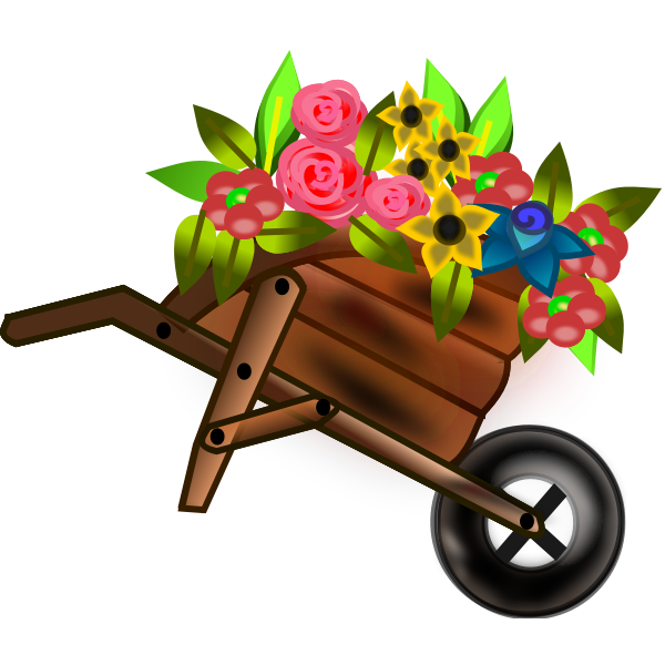 SVG flower girl