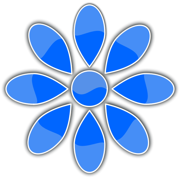 SVG Flower icon vector image