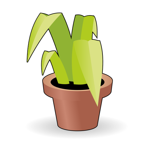 SVG Flower in a pot