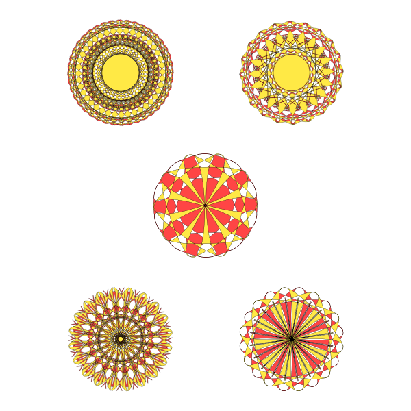 SVG Flower like patterns