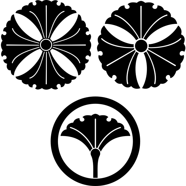 SVG Flower motif silhouette