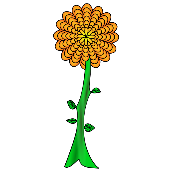 SVG Flower path