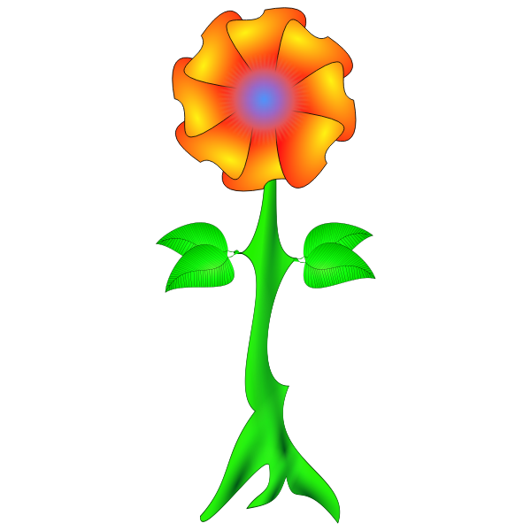 SVG Flower path 001