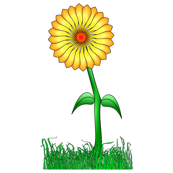 SVG Flower path 005