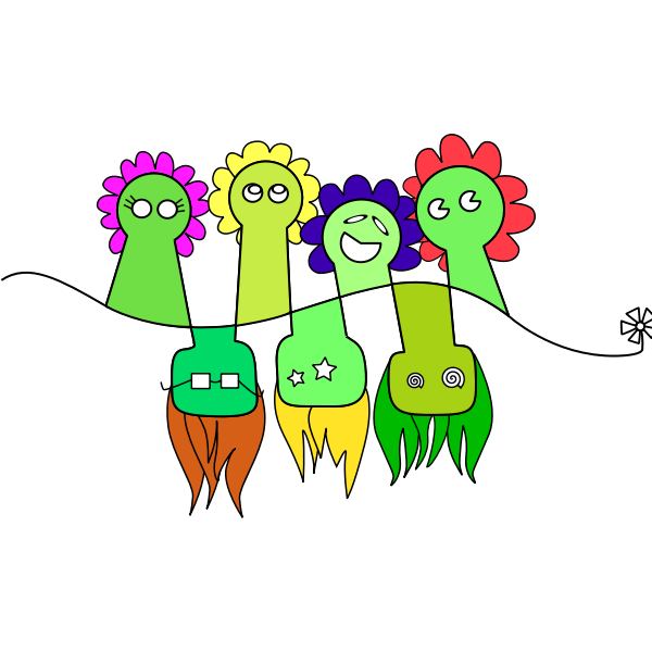SVG Flower people