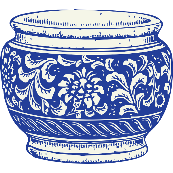 SVG Flower pot vector illustration