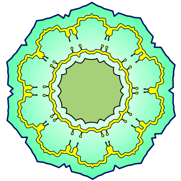 SVG Flower roundel