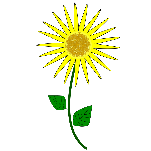 SVG Flower Sunflower