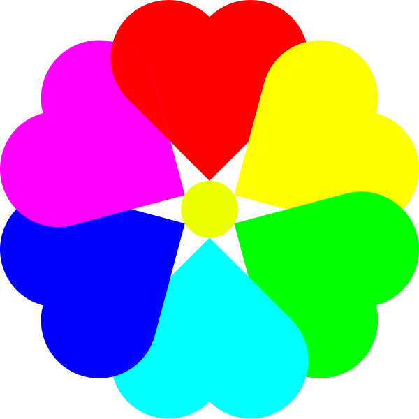 SVG flower with center