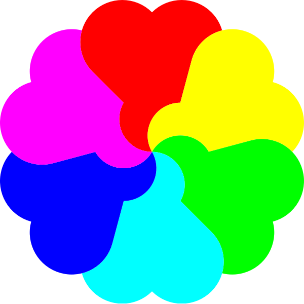 SVG flower with center5