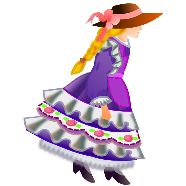 SVG flowergirl