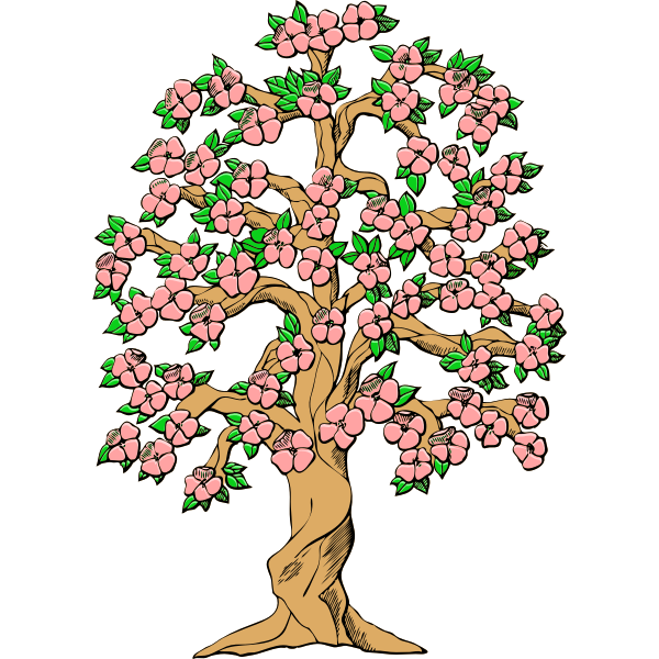 SVG Flowering tree