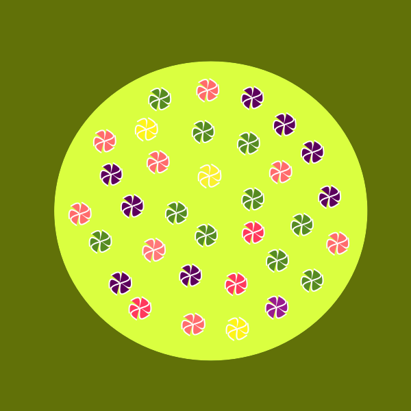 SVG Flowers and grass