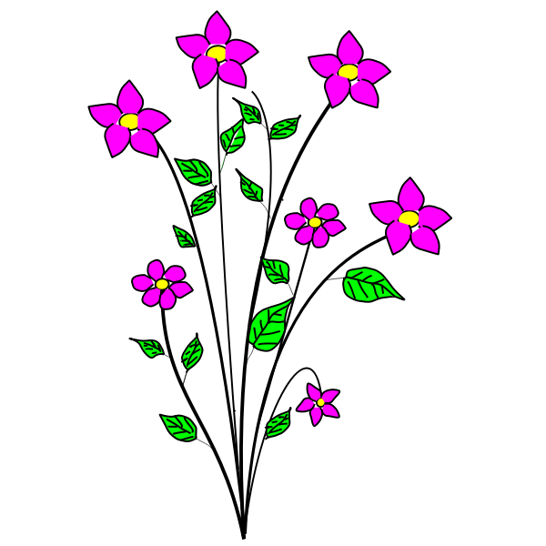 SVG Flowers Bujung Tonrak
