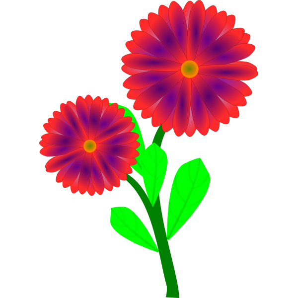 SVG Flowers clip art vector graphics