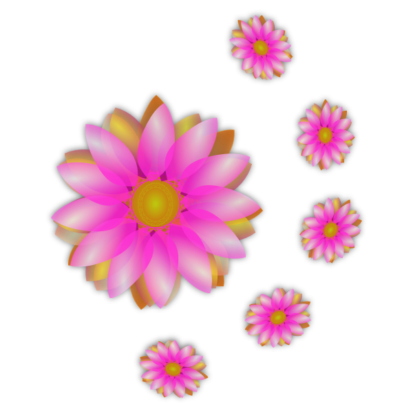 SVG Flowers graphic vector