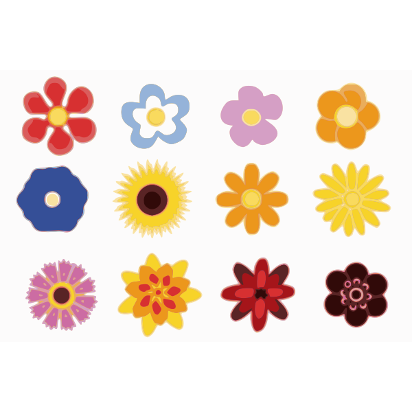 SVG FLOWERS-ILLUSTRATION