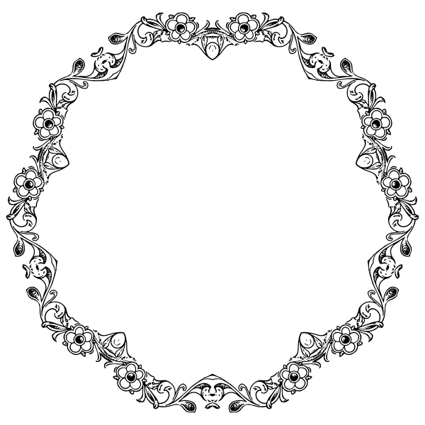 SVG Flowers in a halo