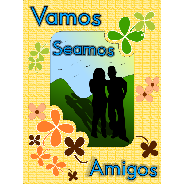 SVG Flowers with friends