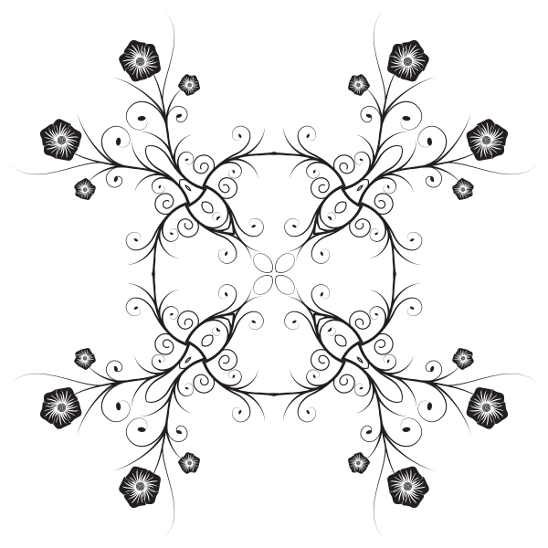 SVG Flowery decor image