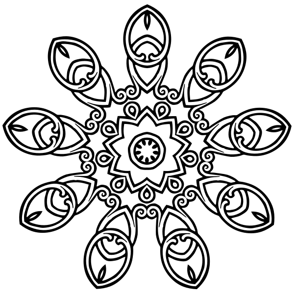 SVG Flowery decoration
