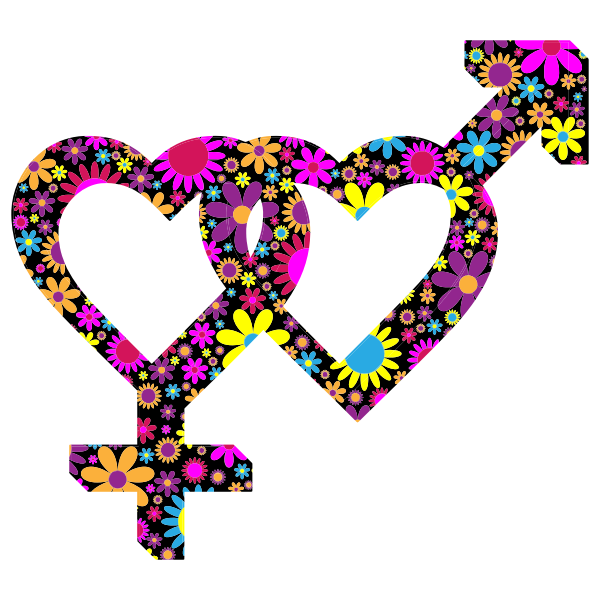 SVG Flowery gender symbols