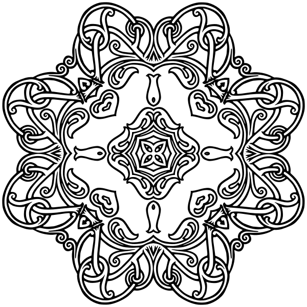 SVG Flowery geometric symbol