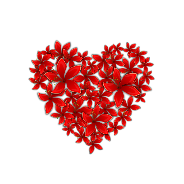 SVG flowery heart 13042015