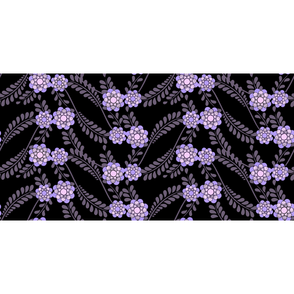 SVG Flowery pattern on background