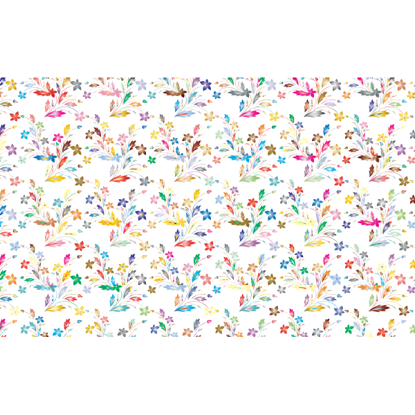 SVG Flowery prismatic pattern