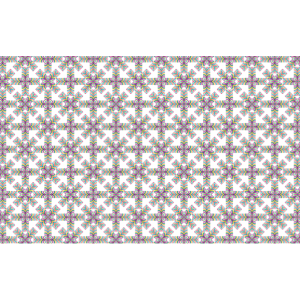 SVG Flowery rainbow-colored pattern