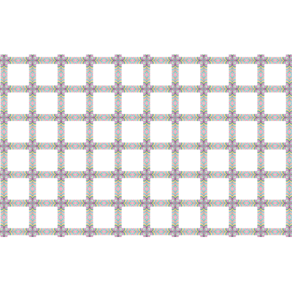 SVG Flowery square pattern