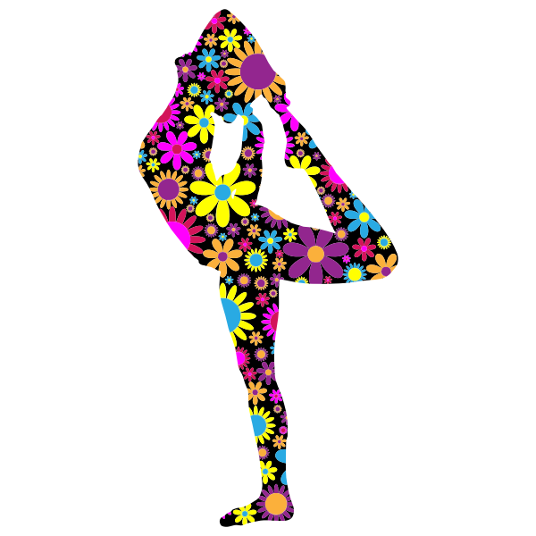 SVG Flowery yoga