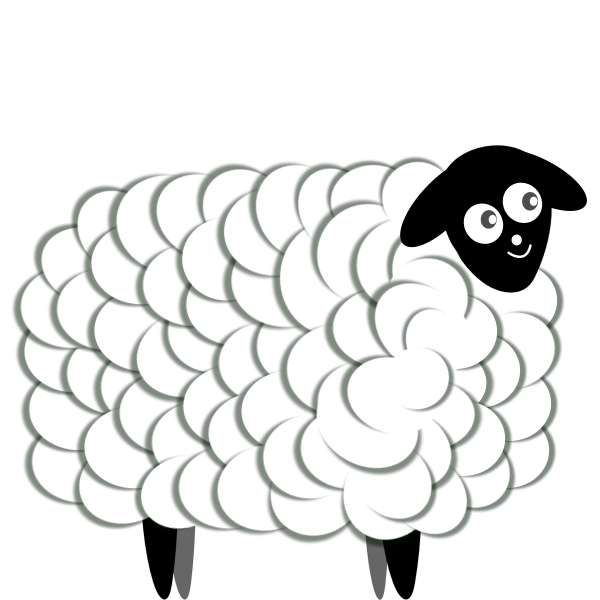 SVG Fluffy sheep
