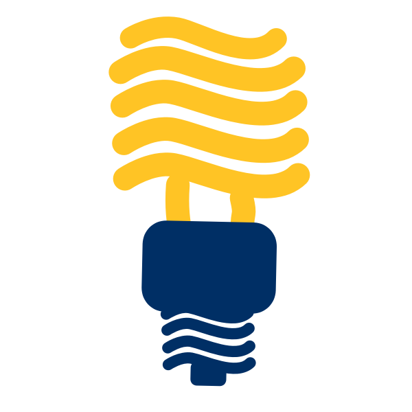 SVG Fluorescent Light Bulb Symbol