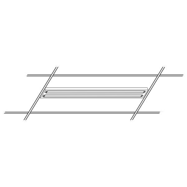 SVG Fluorescent light on ceiling vector image