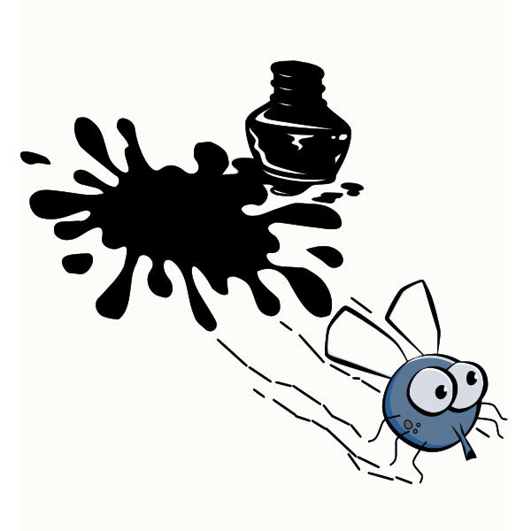SVG Fly in ink