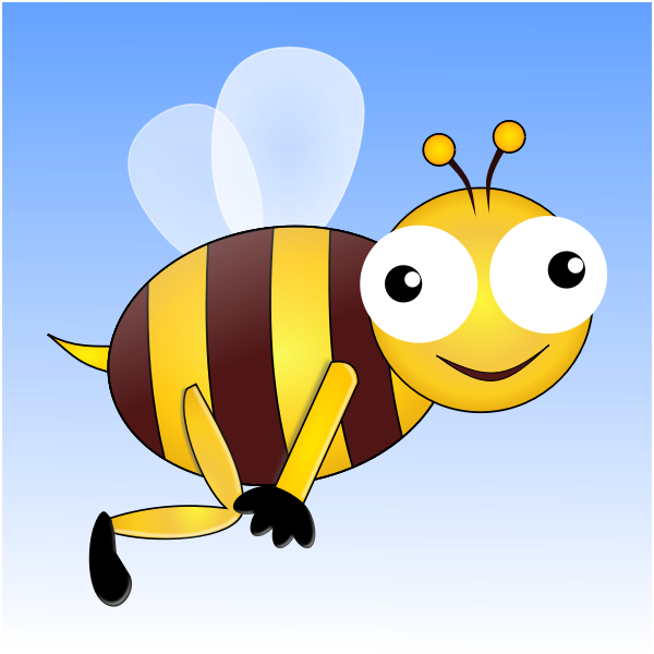SVG Flying bee