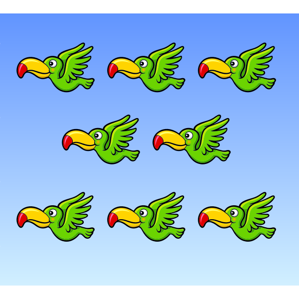 SVG Flying birds
