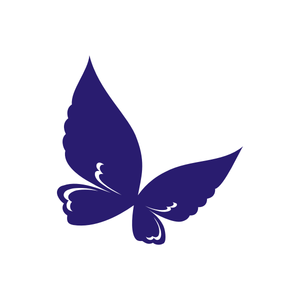 SVG Flying butterfly vector drawing
