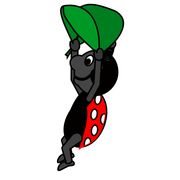SVG Flying comic bug