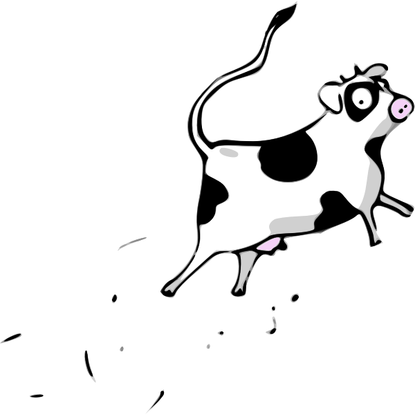 SVG Flying cow clip art