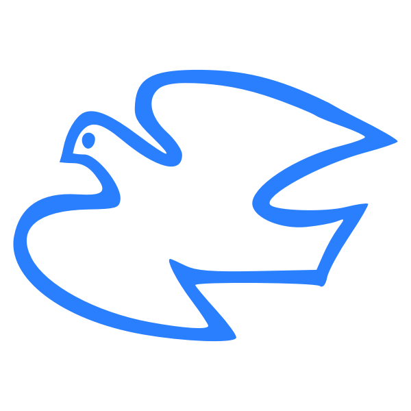 SVG Flying dove vector illustration