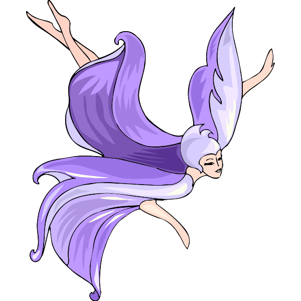 SVG Flying fairy