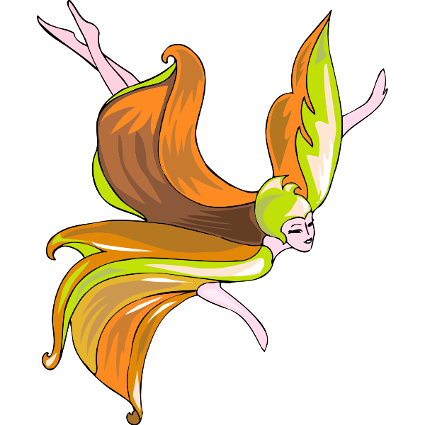 SVG Flying fairy vector image