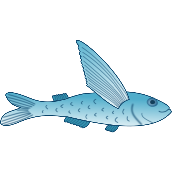 SVG flying fish