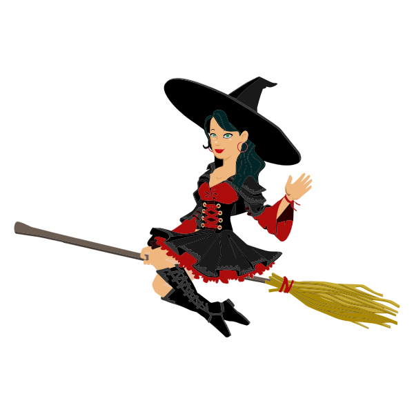 SVG Flying girl