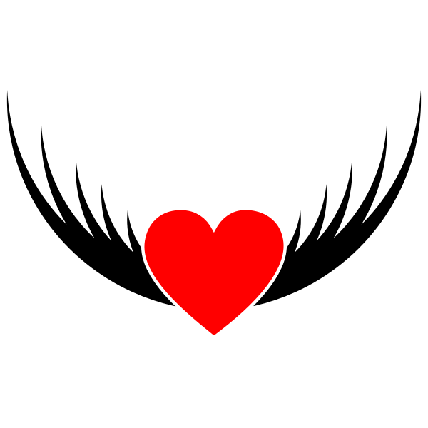SVG Flying heart
