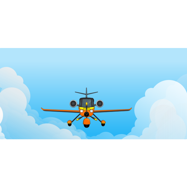 SVG Flying plane