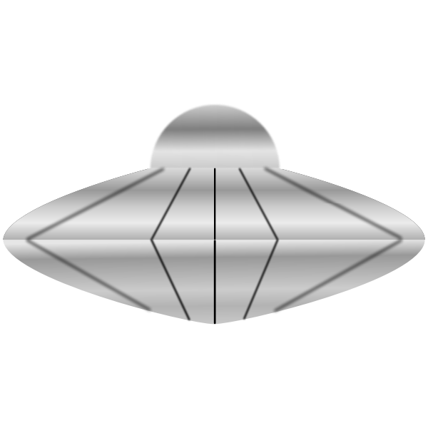 SVG Flying saucer vector image